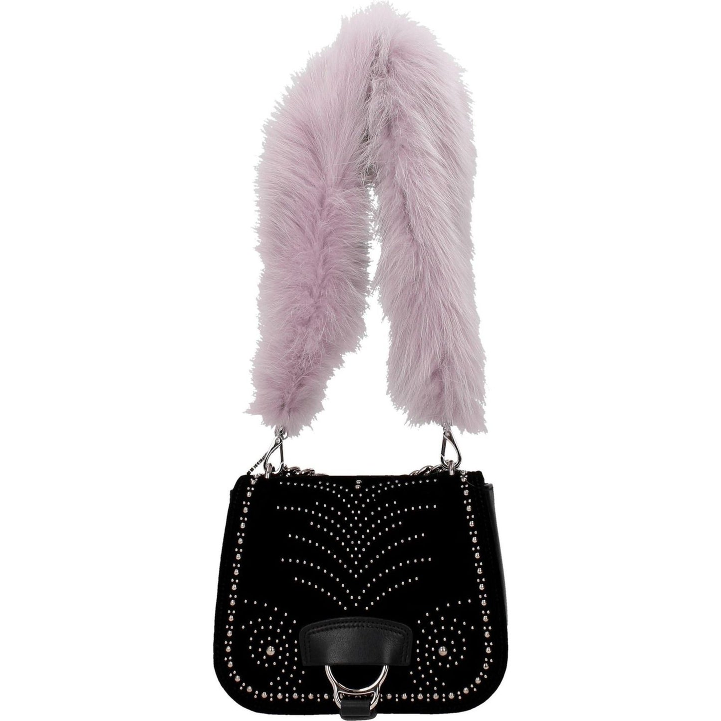 Miu Miu Purple Fur Shoulder Bags