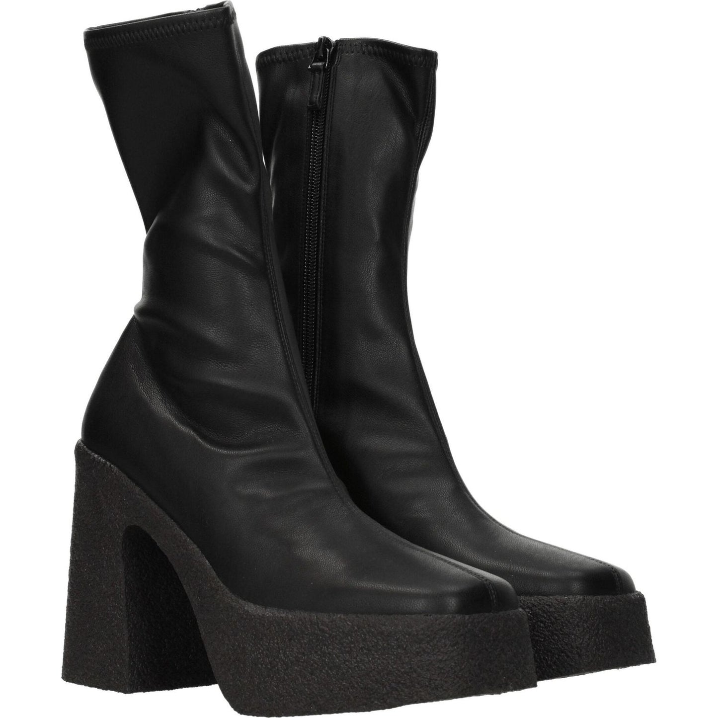 Stella McCartney Black Leather Ankle Boots
