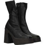 Stella McCartney Black Leather Ankle Boots