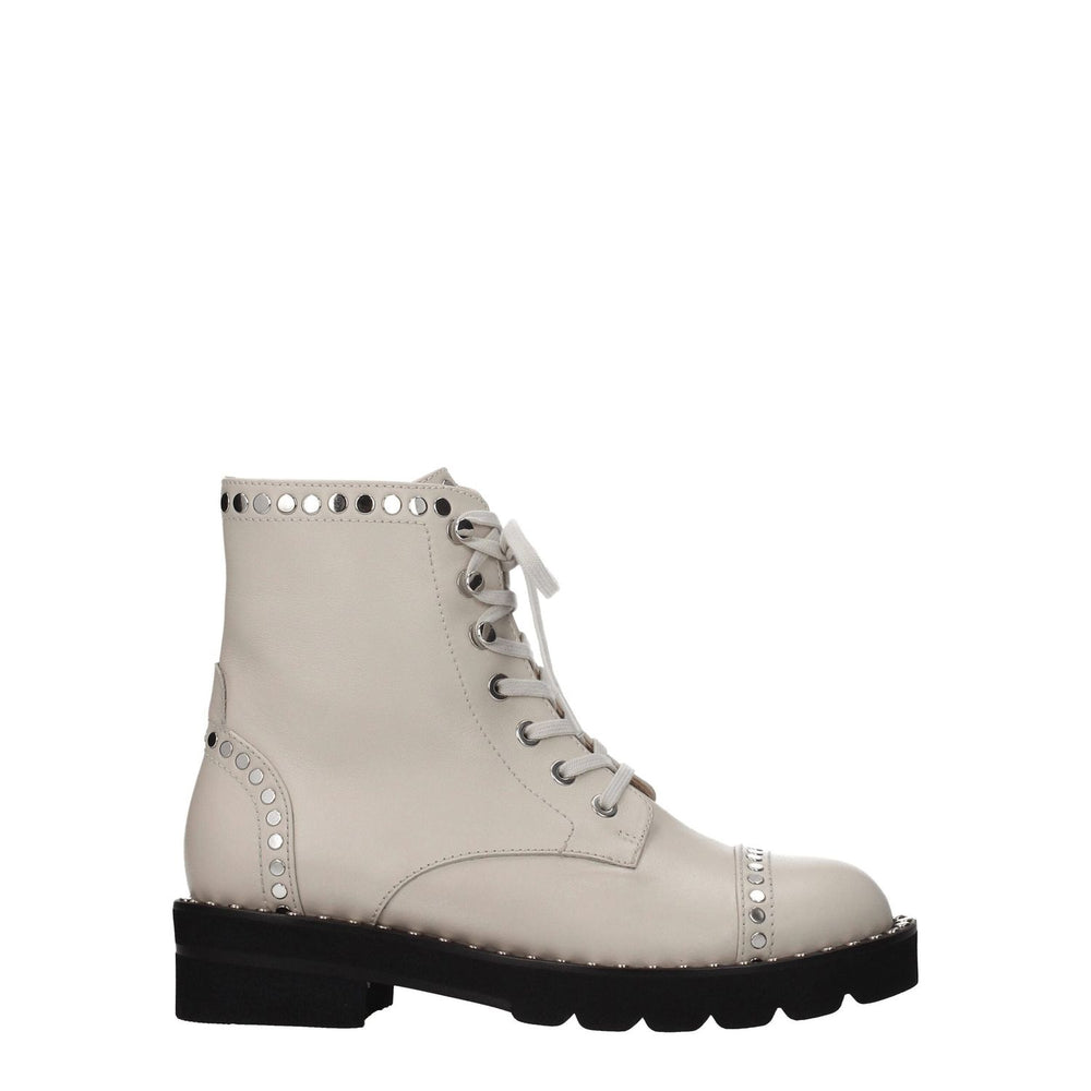 Stuart Weitzman Beige Leather Ankle Boots ST-8547167535369-EU36.5/US6.5