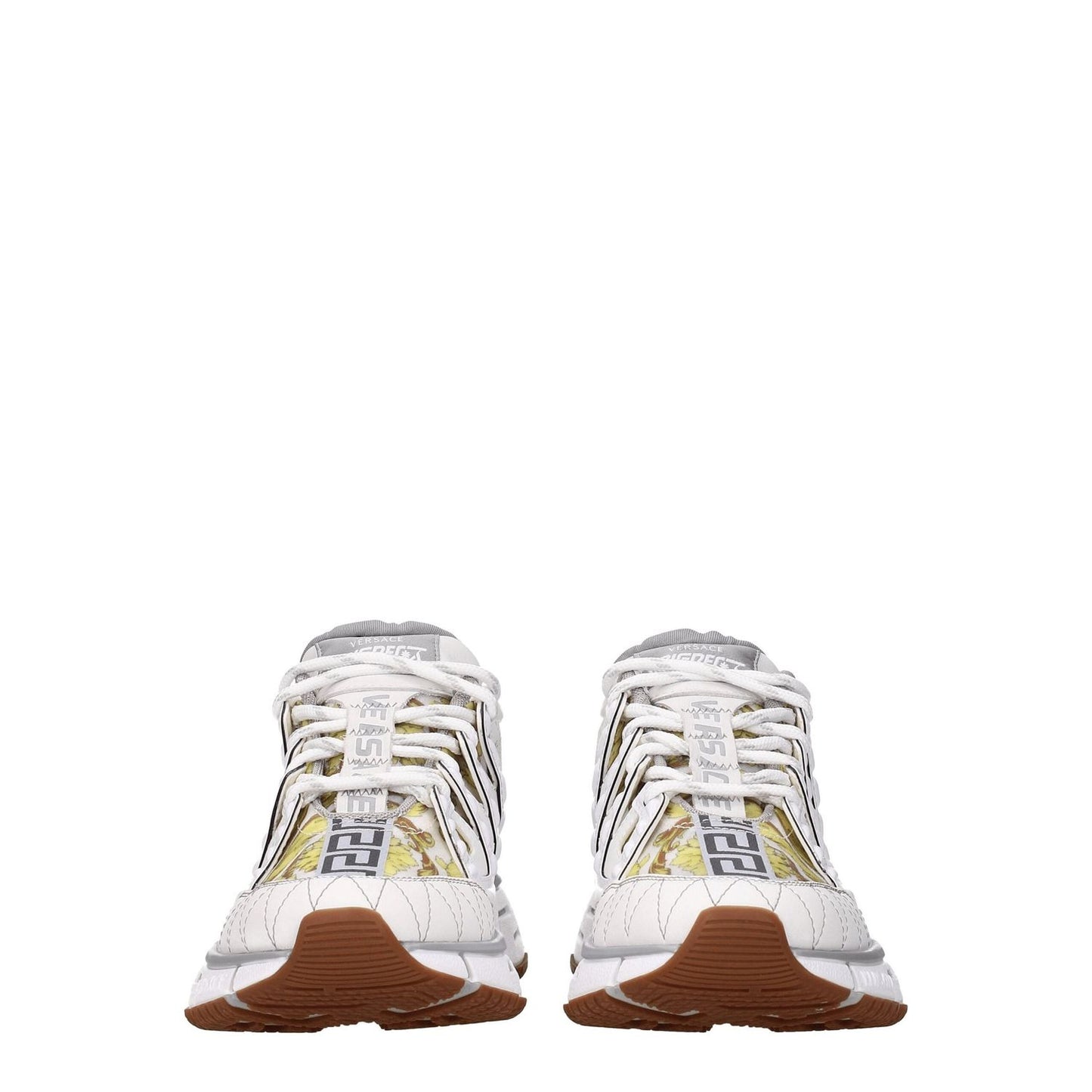 Versace White Leather Athletic Sneakers VE-8547194667273-EU36/US6