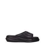 Alyx Black Leather Slippers Sandals AL-8547196928265-EU42/US9