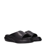 Alyx Black Leather Slippers Sandals AL-8547196928265-EU42/US9
