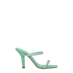 Paris Texas Green Leather Stiletto Heels Sandals PA-8547206463753-EU37/US7