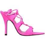 The Attico Pink Leather Stiletto Heels Sandals TH-8547287040265-EU36/US6
