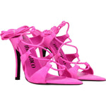 The Attico Pink Leather Stiletto Heels Sandals TH-8547287040265-EU36/US6