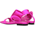 The Attico Pink Satin Flat Sandals TH-8547287073033-EU36/US6