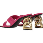 Dolce & Gabbana Pink Leather Platforms DO-8547290579209-EU37/US7