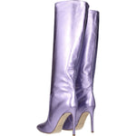 Paris Texas Purple Leather High Heel Boots PA-8547292021001-EU36/US6