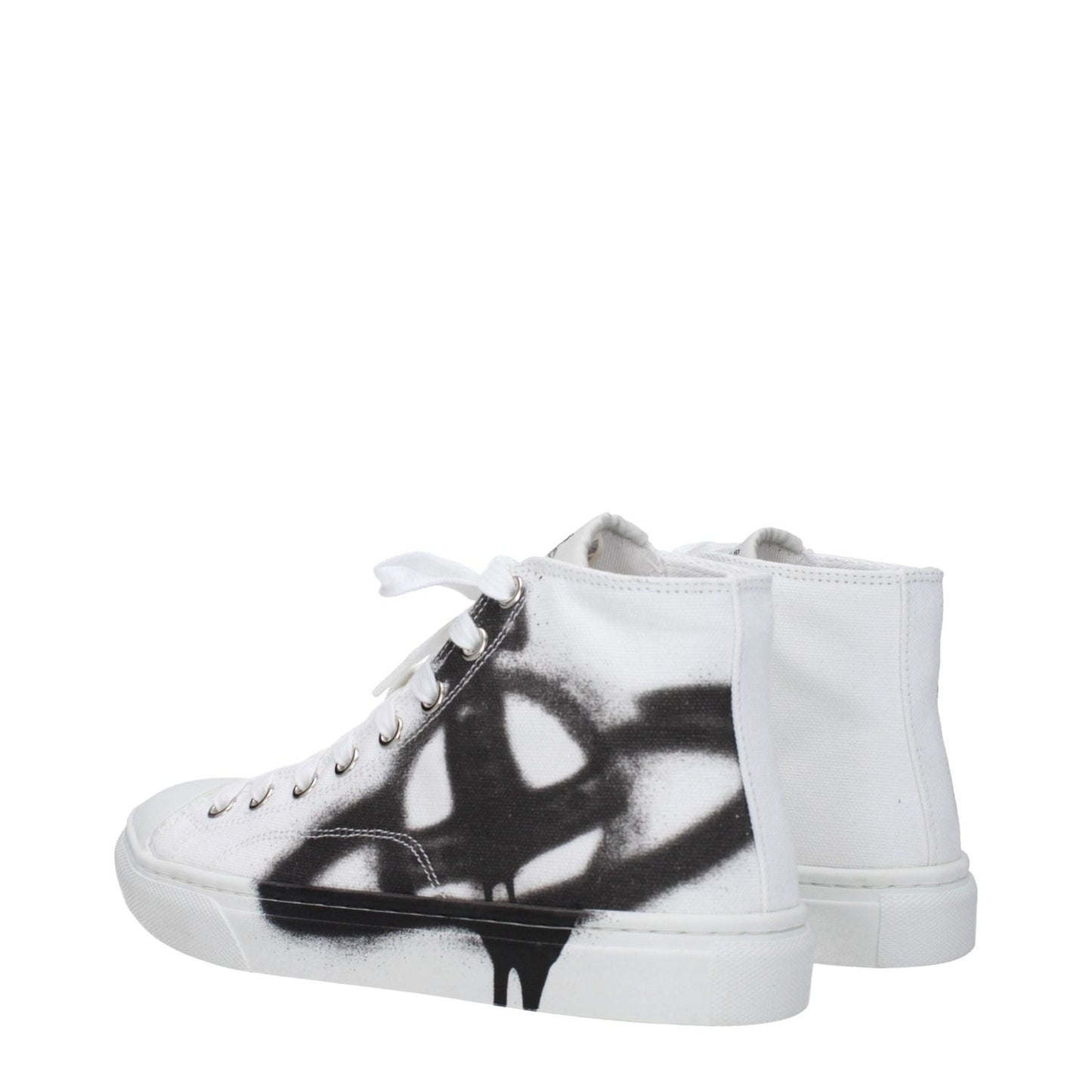 Vivienne Westwood White Fabric High Tops VI-9365449703689-EU36/US6