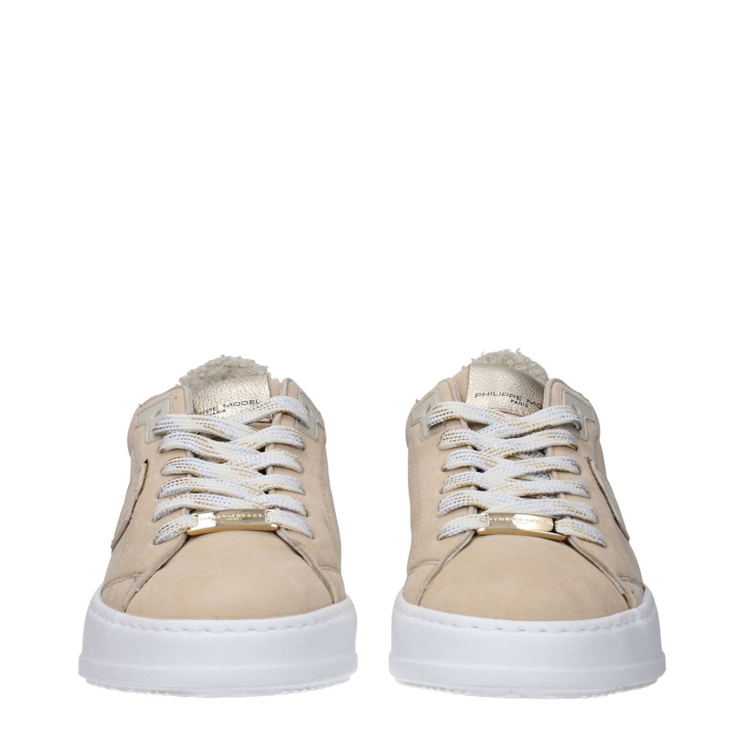 Philippe Model Beige Leather Low Tops PH-15068728361225-EU36/US6