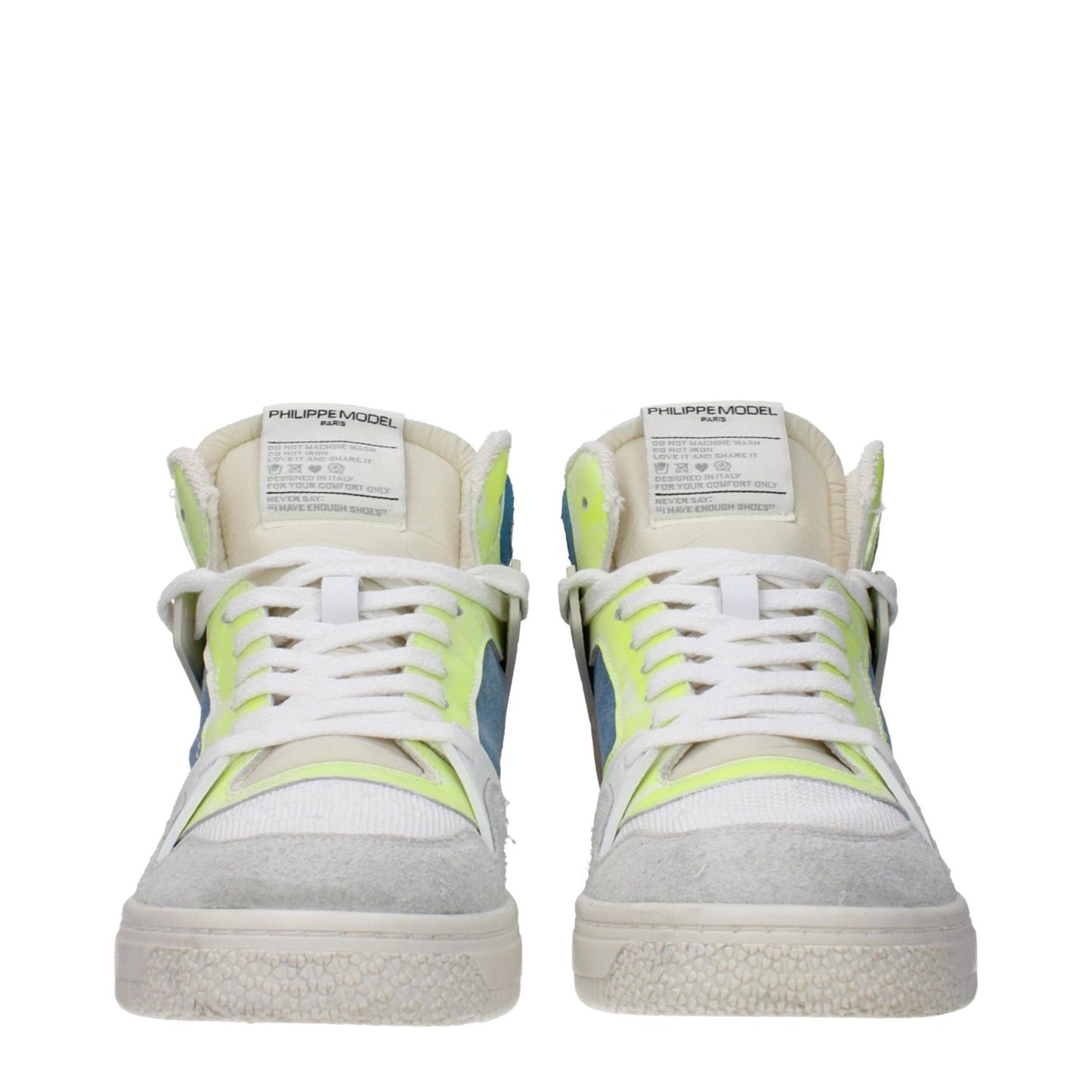 Philippe Model White Fabric High Tops PH-15084715475209-EU40/US7