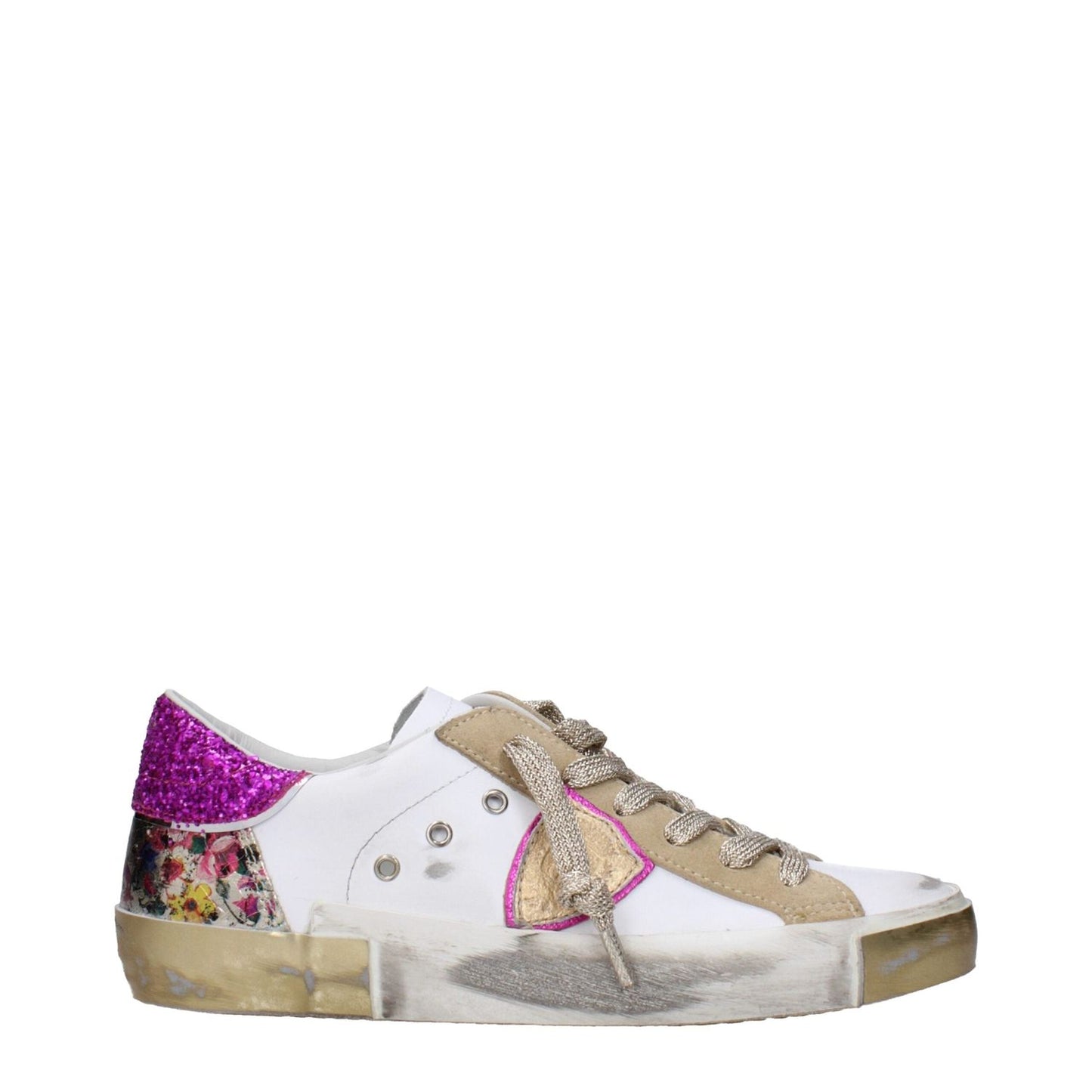 Philippe Model White Leather Low Tops PH-15090220237065-EU35/US5