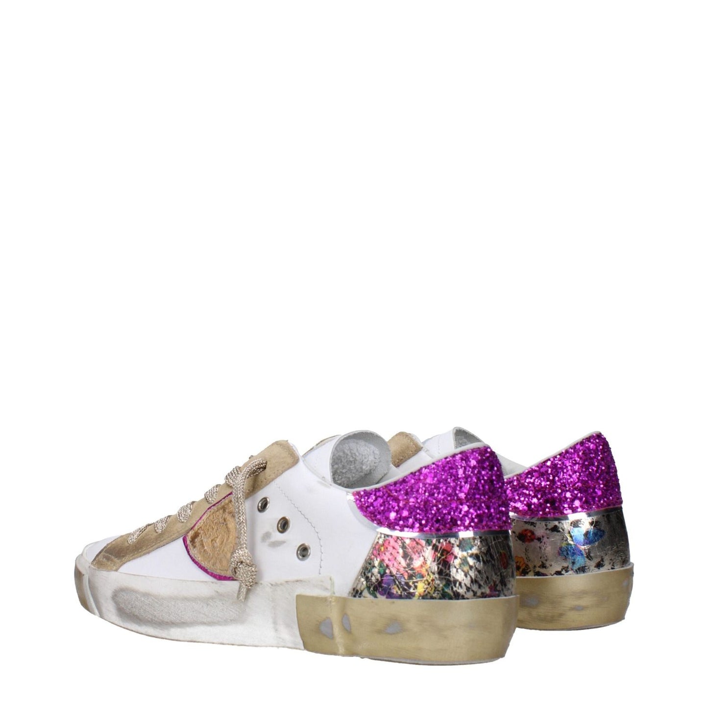 Philippe Model White Leather Low Tops PH-15090220237065-EU35/US5