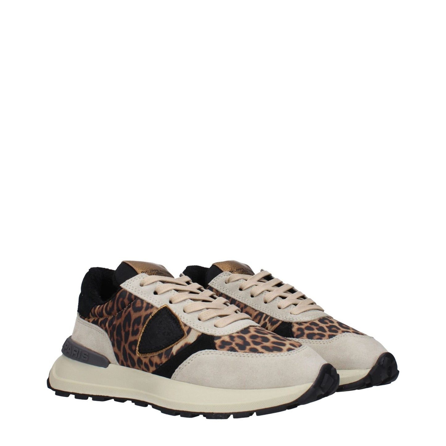 Philippe Model Brown Fabric Chunky Sneakers PH-15090185175305-EU35/US5