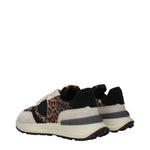Philippe Model Brown Fabric Chunky Sneakers PH-15090185175305-EU35/US5