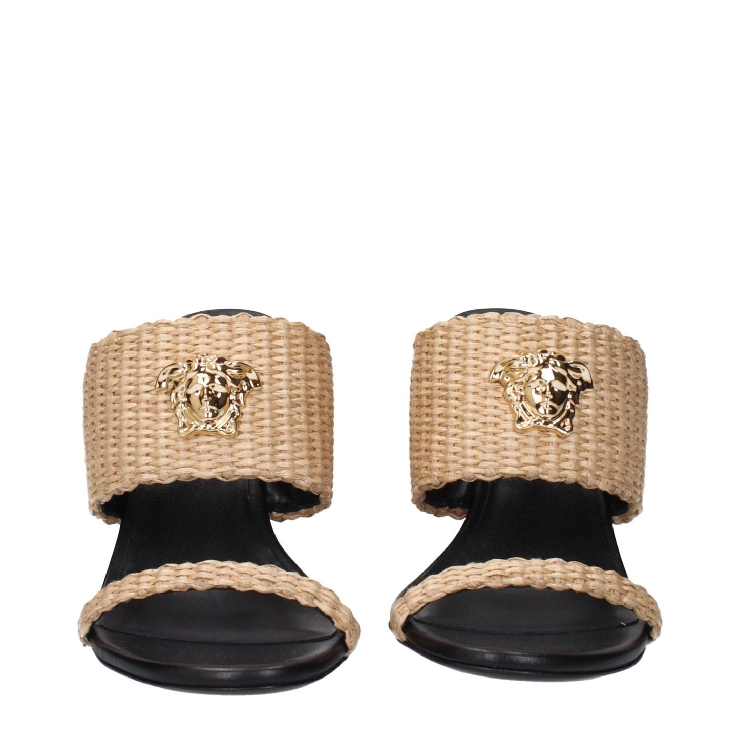 Versace Beige Raffia Platforms VE-15201409827081-EU36/US6