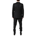 Dolce & Gabbana Dark Gray Wool Single Breasted 2 Piece Suit