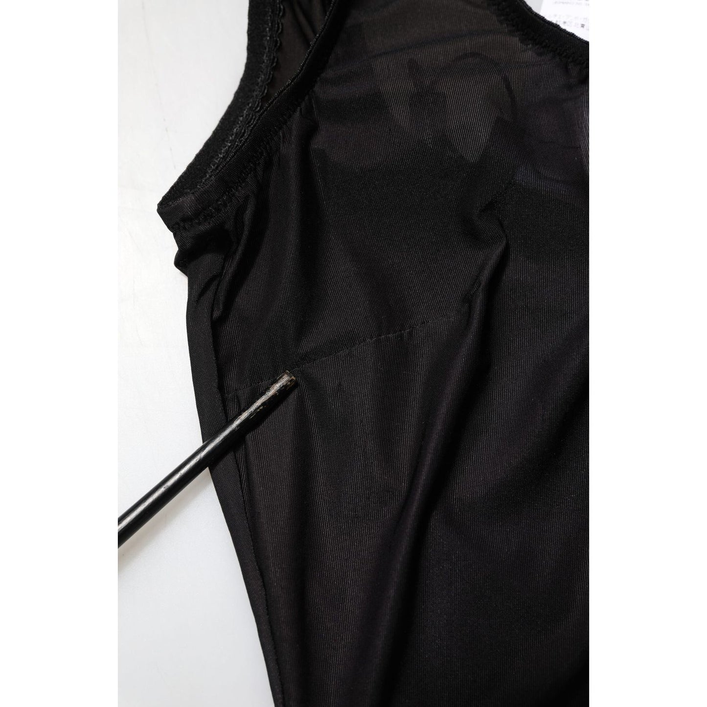 Dolce & Gabbana Black Nylon Sleeveless Round Neck Tank Top TSH90637-40