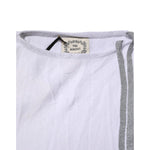 PINK MEMORIES White Cotton Short Sleeves Round Neck Blouse Top TSH90639-40