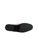 Dolce & Gabbana Beige Suede Leather Slides Flat Slipper Shoes