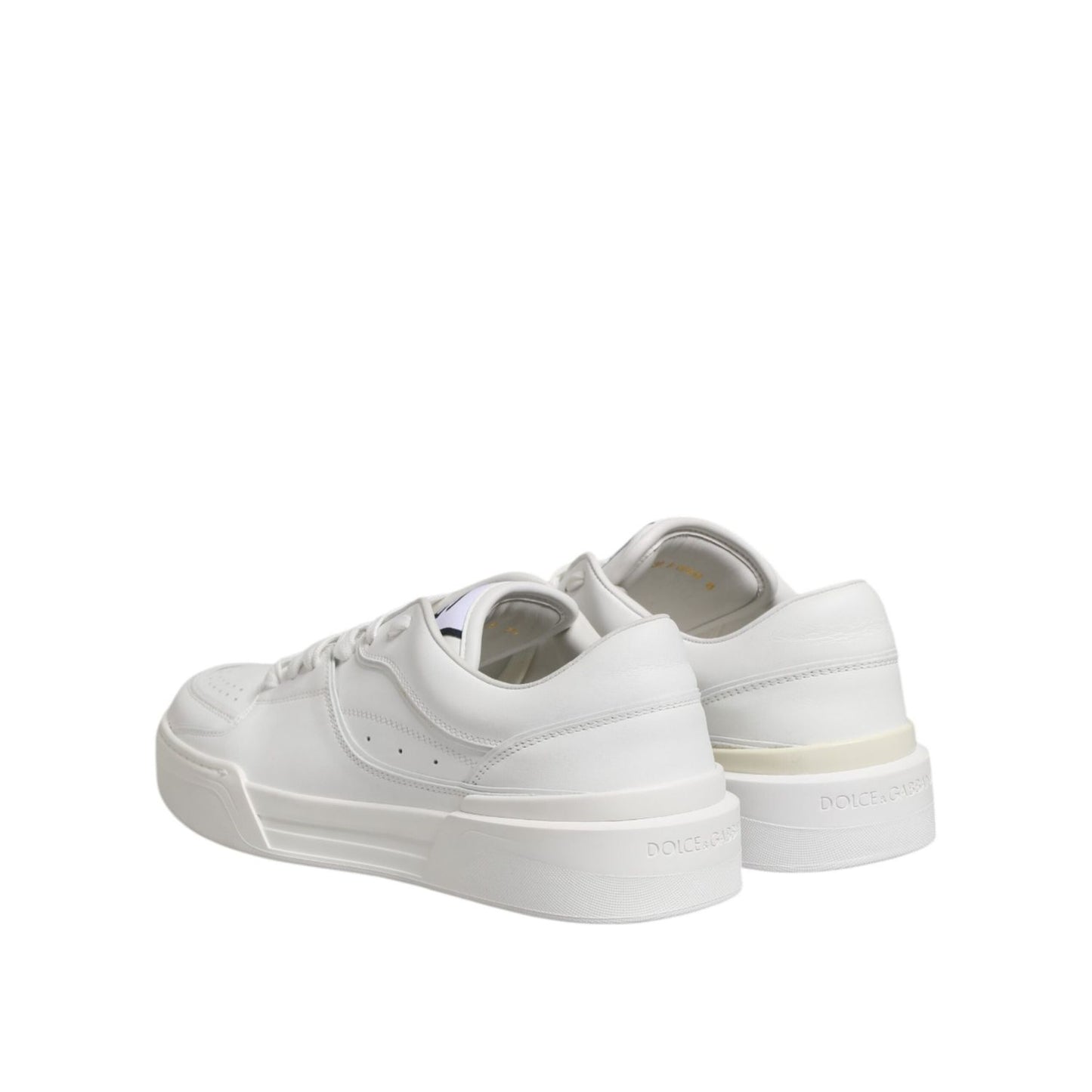 Dolce & Gabbana White Miami Leather Low Top Sneakers Shoes MV7594-42