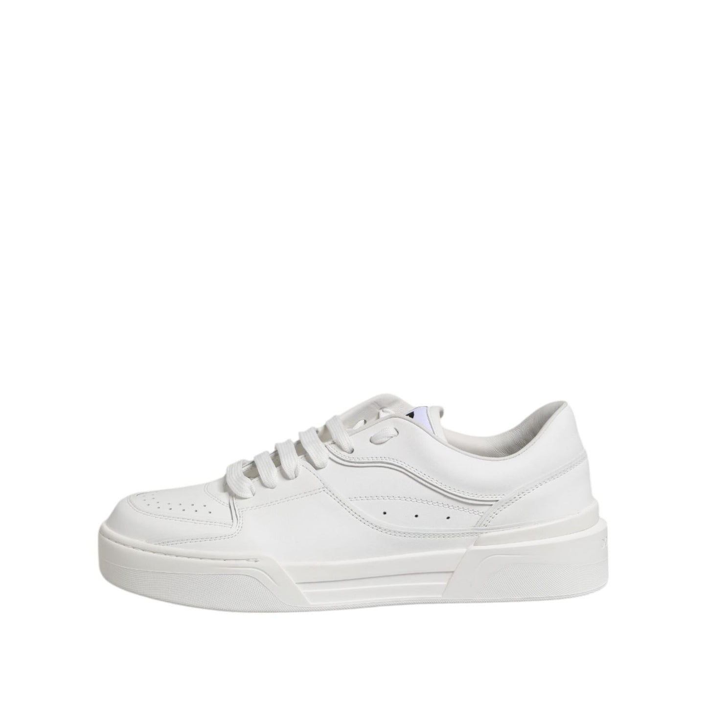 Dolce & Gabbana White Miami Leather Low Top Sneakers Shoes MV7594-42