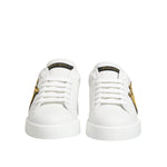 Dolce & Gabbana White Crown Patch Portofino Men Sneakers Shoes MV7795-39.5