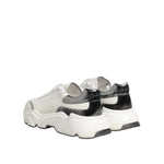 Dolce & Gabbana White Silver DAYMASTER Leather Sneakers Shoes MV7803-42