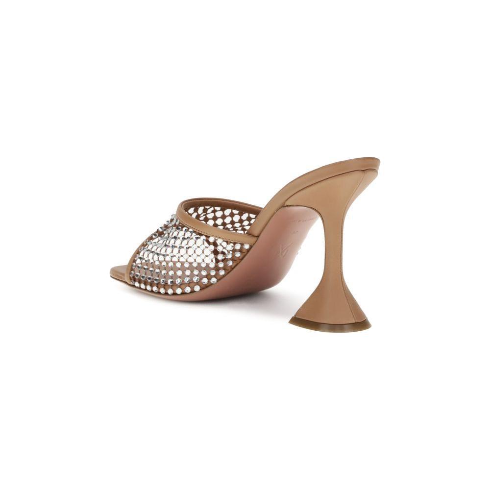 Amina Muaddi Lupita Crystal Sandals AM-14S364308LUPLATTEWHITE-EU40/US10