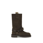 Burberry Suede Saddle Ankle Boots BU-8113016C1173-EU37.5/US7.5