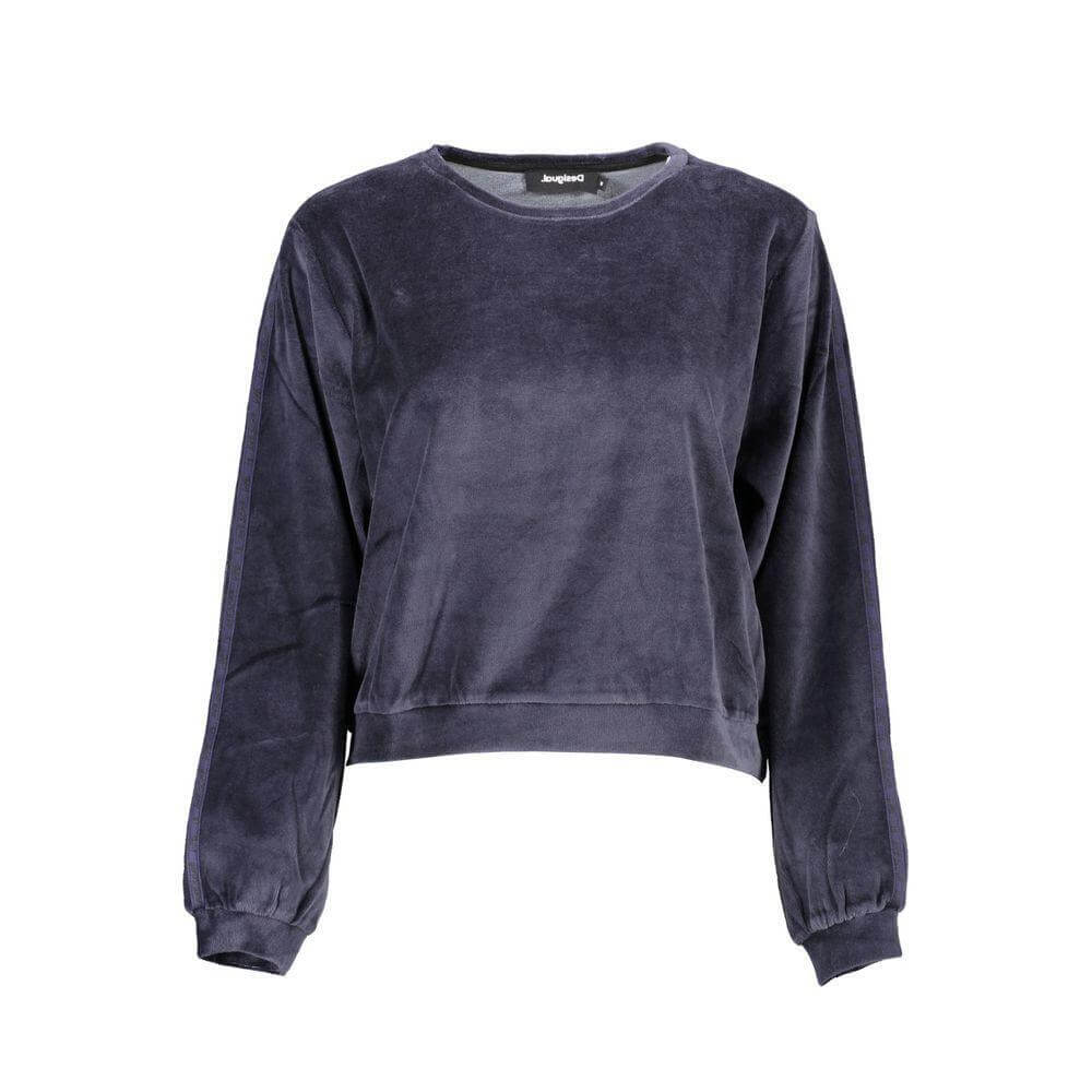 Desigual Blue Cotton Sweater