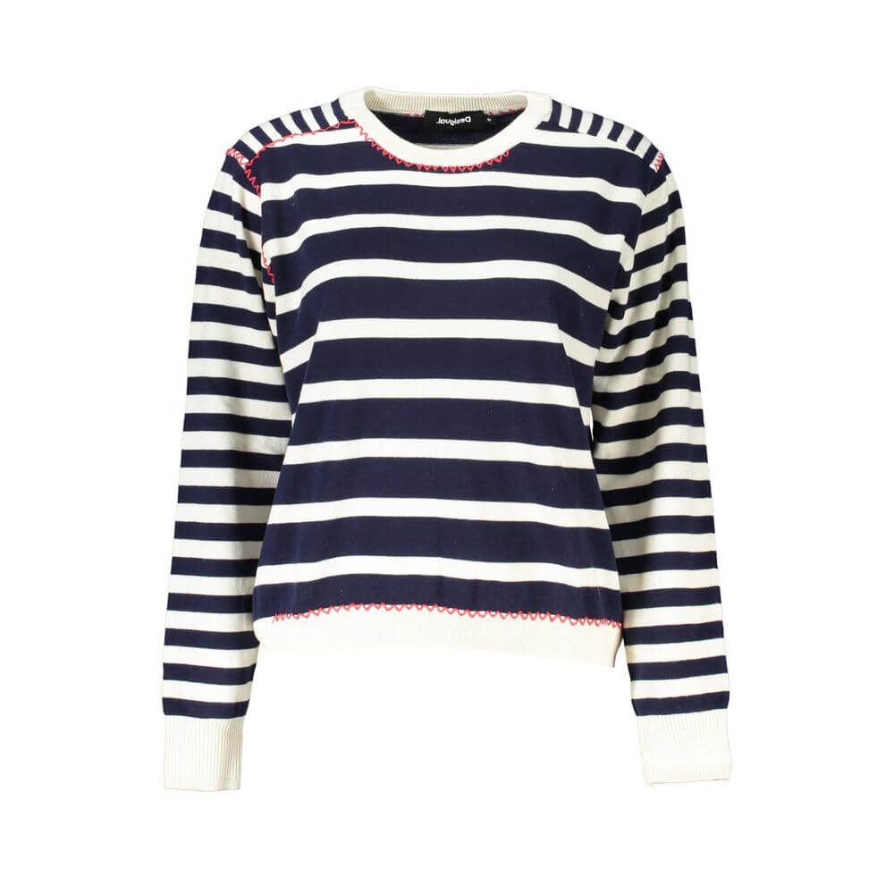 Desigual Blue Cotton Sweater