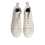 Dolce & Gabbana White Leather Mid Top Sneakers Shoes MV7537-42.5