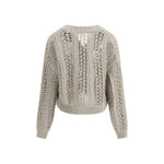Brunello Cucinelli Cardigan in perforated knit BR-M8E389106C9593-M