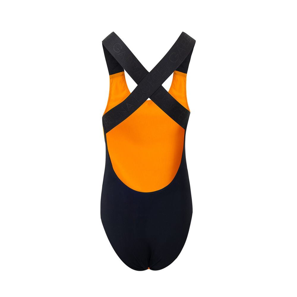 Dolce & Gabbana Orange Polyester One-Piece Swimsuit DO-9586670-IT2 | S