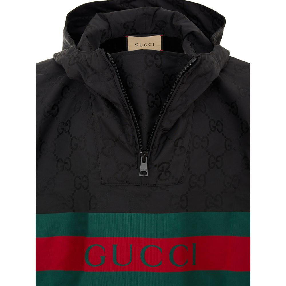 Gucci Black Polyester Trench Coat GU-9864676-S