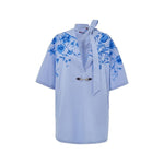 Gucci Blue Cotton Shirt
