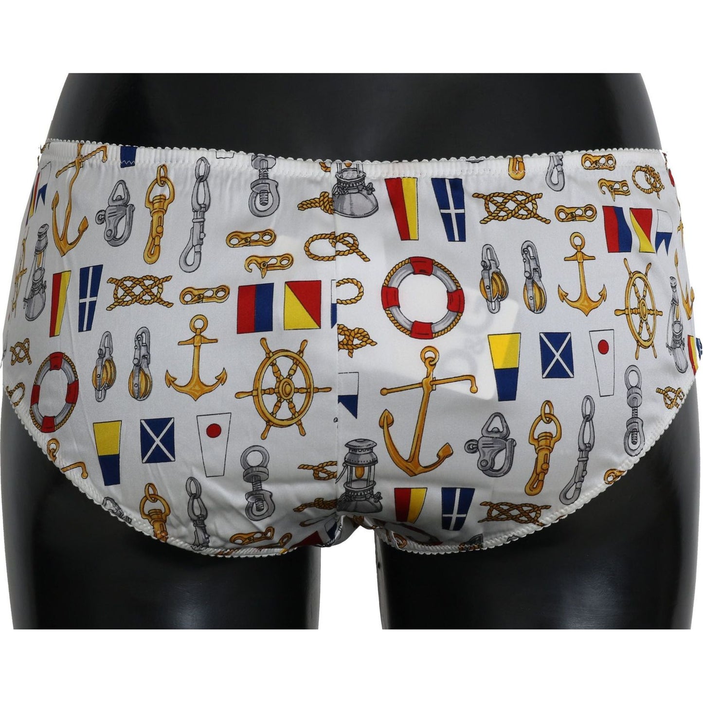 Dolce & Gabbana Underwear Sailor Print Silk Bottoms BIK268-L