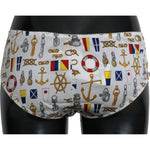 Dolce & Gabbana Underwear Sailor Print Silk Bottoms BIK268-L