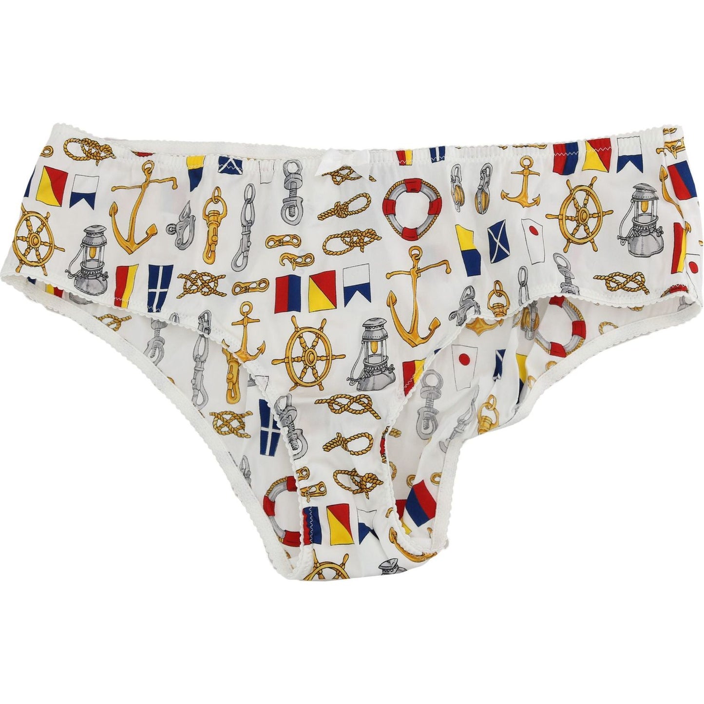 Dolce & Gabbana Underwear Sailor Print Silk Bottoms BIK268-L