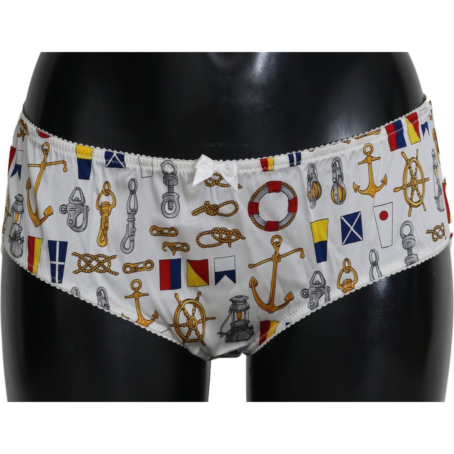 Dolce & Gabbana Underwear Sailor Print Silk Bottoms BIK268-L