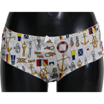 Dolce & Gabbana Underwear Sailor Print Silk Bottoms BIK268-L