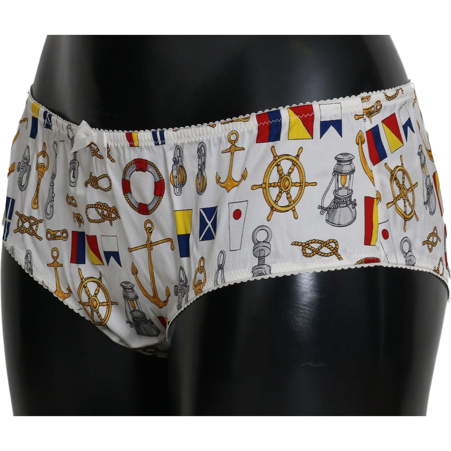 Dolce & Gabbana Underwear Sailor Print Silk Bottoms BIK268-L