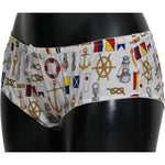 Dolce & Gabbana Underwear Sailor Print Silk Bottoms BIK268-L