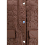Ganni Shiny Quilt Midi Jacket GA-W0397979-S-M