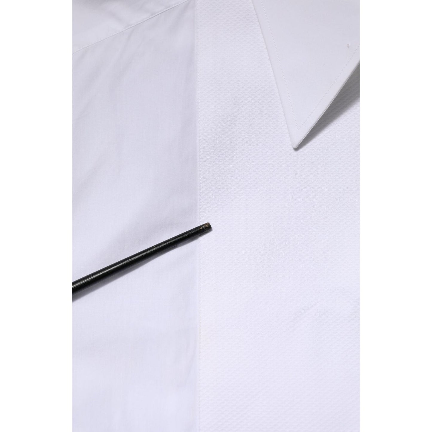 Dolce & Gabbana White Cotton Collared Long Sleeves Shirt Top TSH90570-46