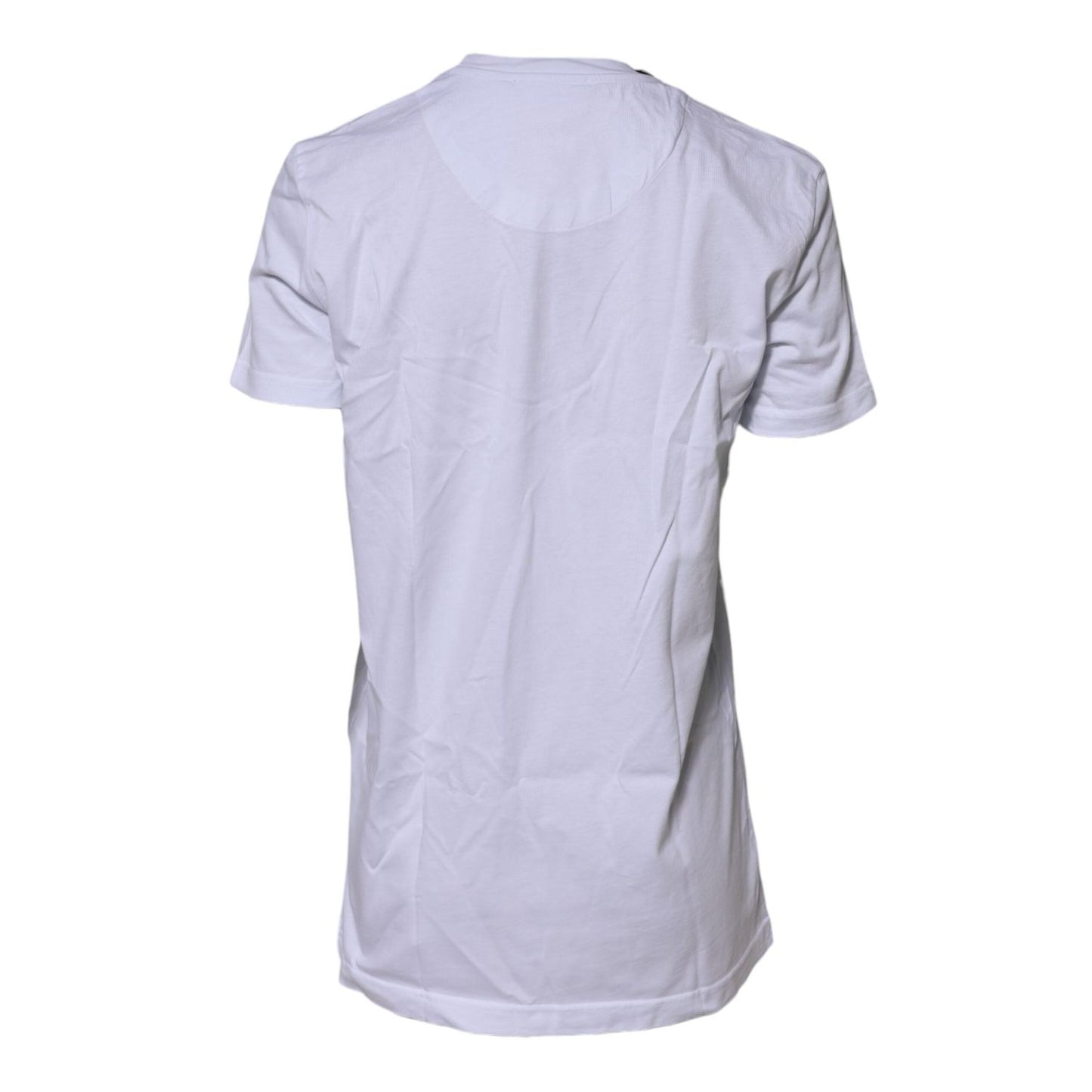 Dolce & Gabbana White Short Sleeves Crew Neck Top T-shirt TSH90748-44
