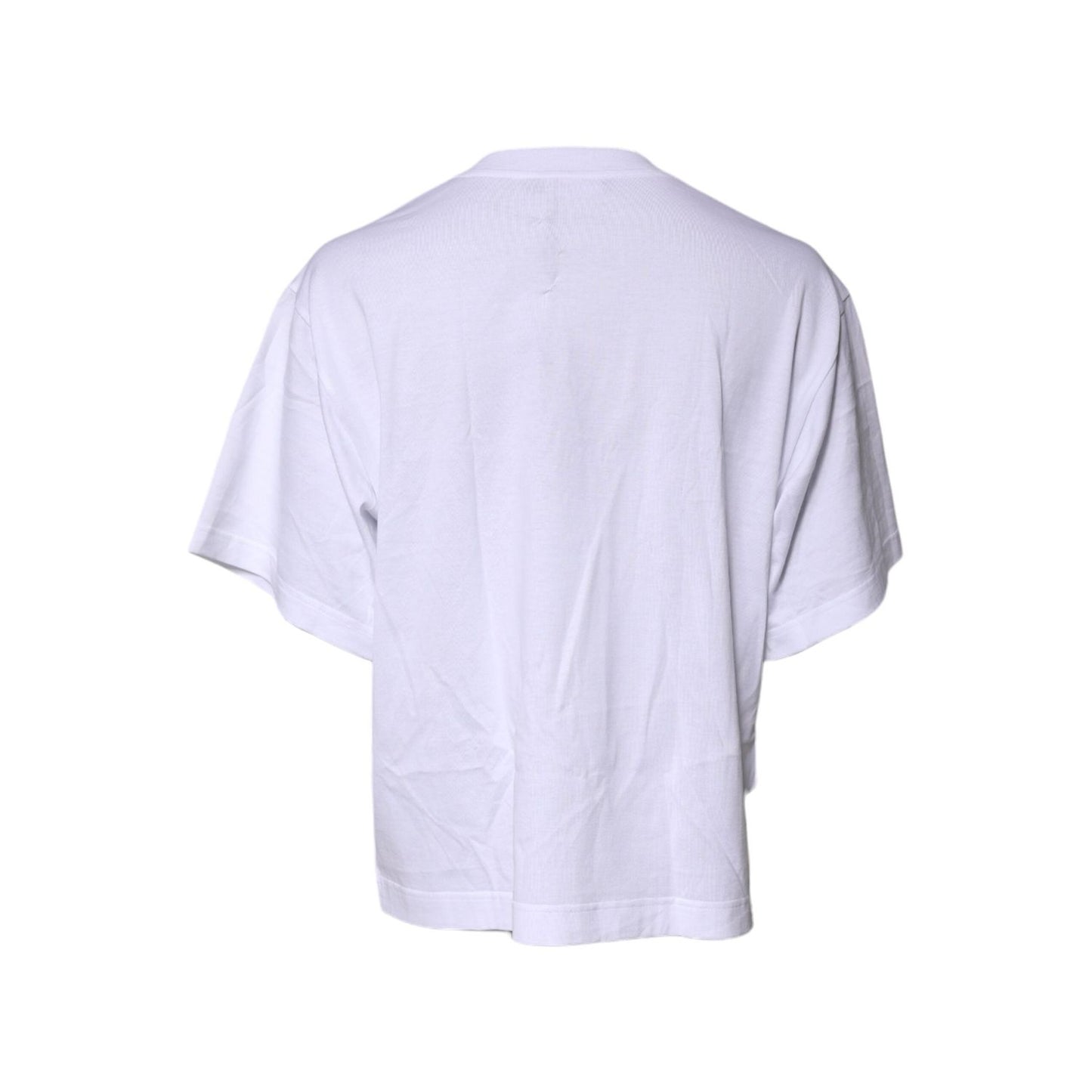 Dolce & Gabbana White Short Sleeves DG Logo Print Top T-shirt TSH91154-42