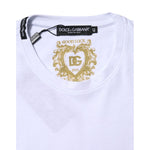 Dolce & Gabbana White Cotton Goodluck 2023 Crew NeckT-shirt TSH90683-46